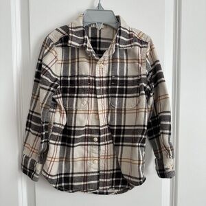 Baby GAP Plaid Kids Shirt - Black, White, Tan